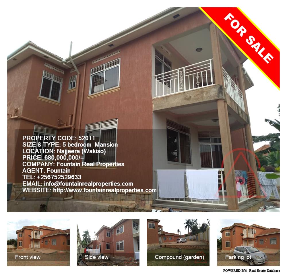 5 bedroom Mansion  for sale in Najjera Wakiso Uganda, code: 52011