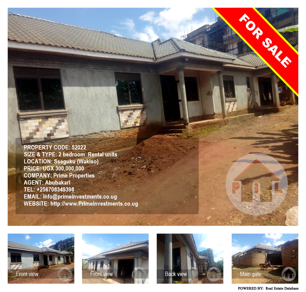 2 bedroom Rental units  for sale in Seguku Wakiso Uganda, code: 52022