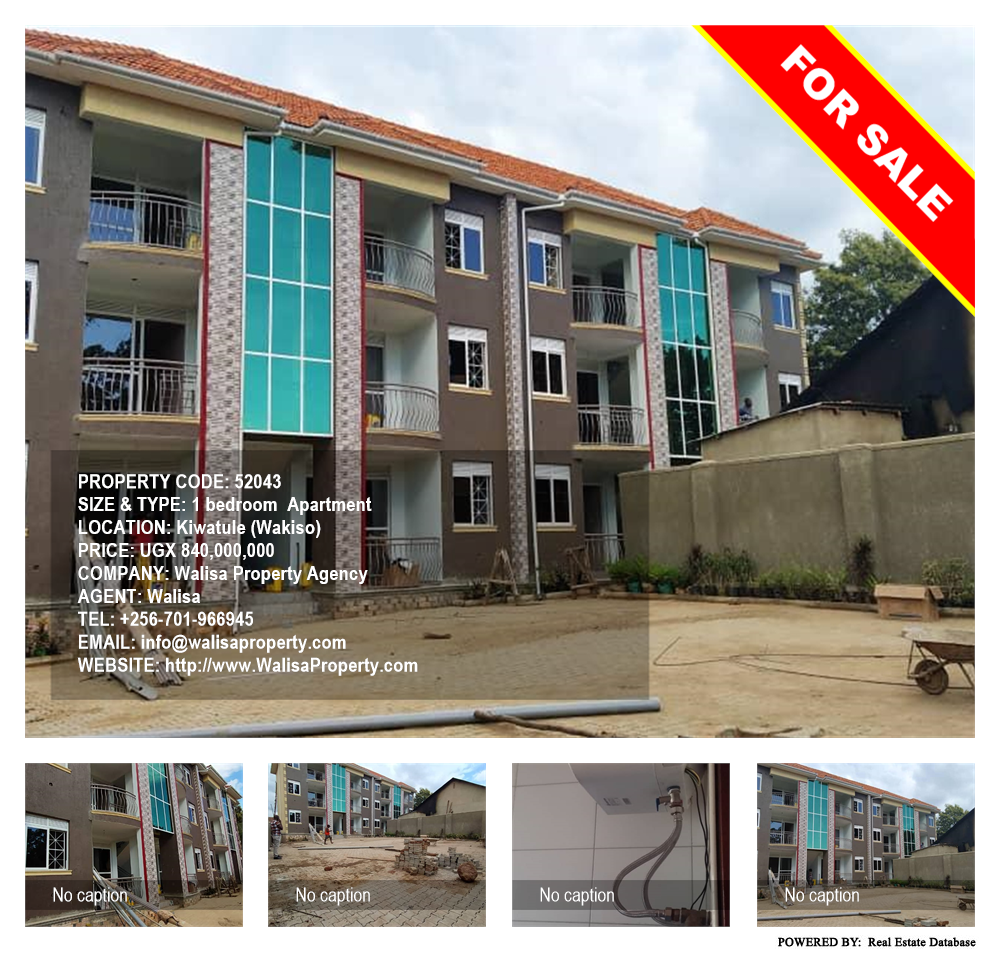 1 bedroom Apartment  for sale in Kiwaatule Wakiso Uganda, code: 52043