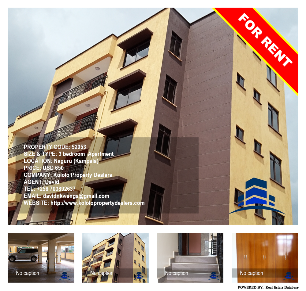 3 bedroom Apartment  for rent in Naguru Kampala Uganda, code: 52053