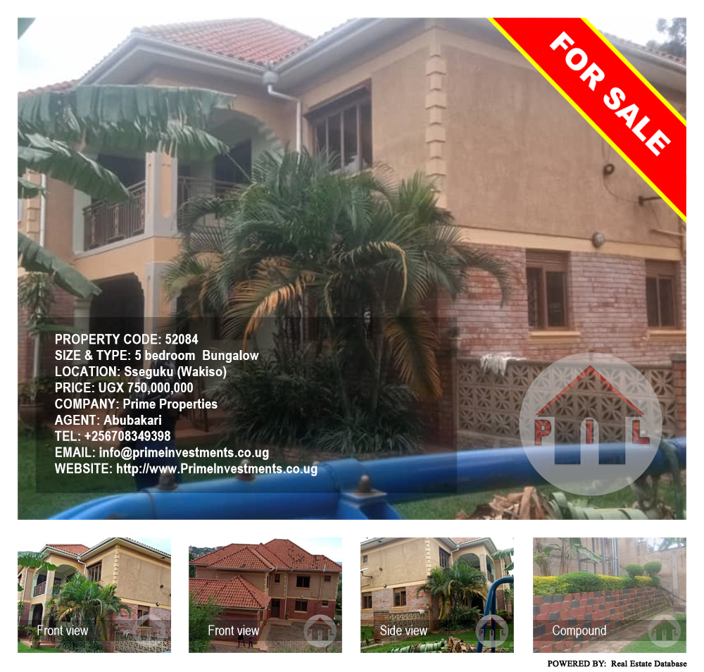 5 bedroom Bungalow  for sale in Seguku Wakiso Uganda, code: 52084