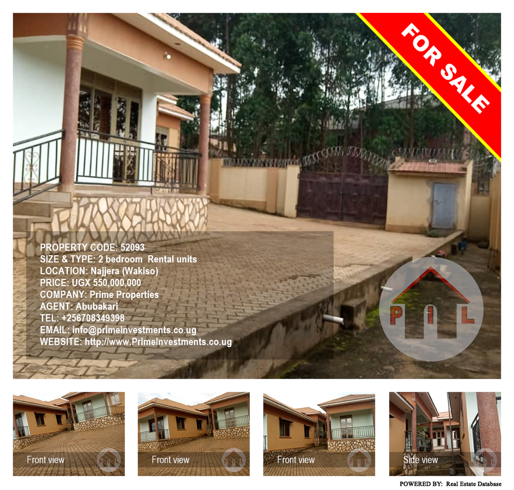 2 bedroom Rental units  for sale in Najjera Wakiso Uganda, code: 52093