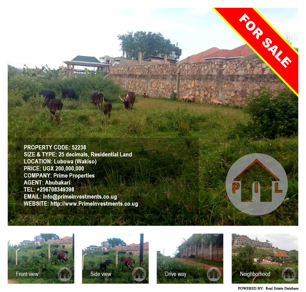 Residential Land  for sale in Lubowa Wakiso Uganda, code: 52238