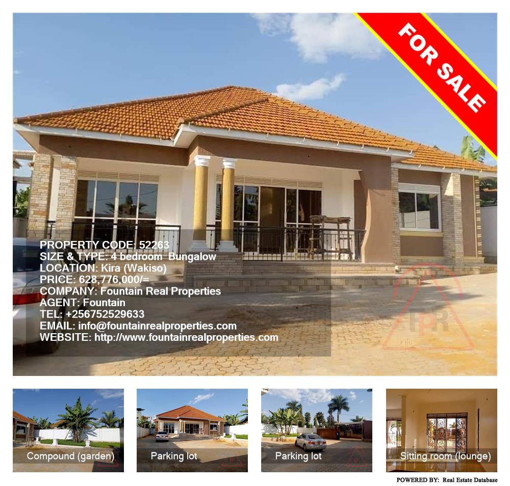 4 bedroom Bungalow  for sale in Kira Wakiso Uganda, code: 52263