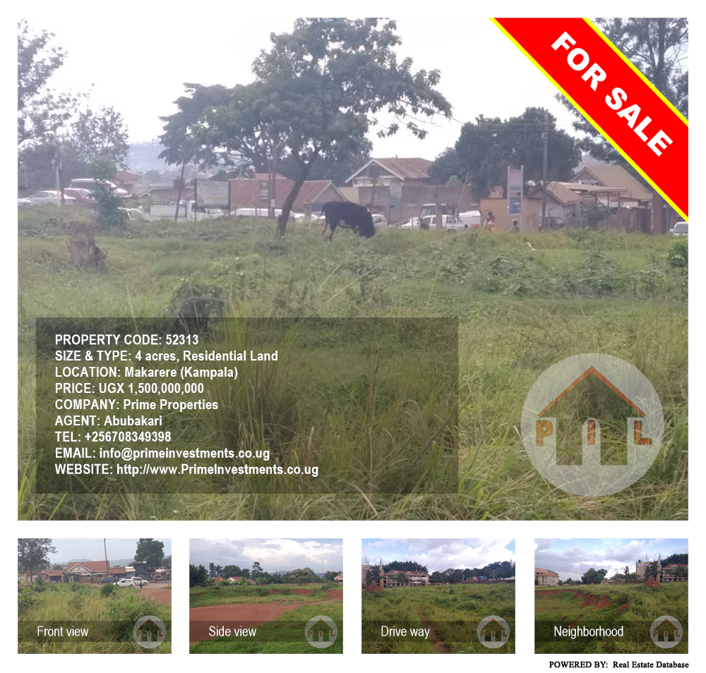 Residential Land  for sale in Makarere Kampala Uganda, code: 52313