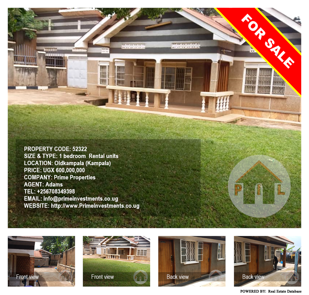 1 bedroom Rental units  for sale in Oldkampala Kampala Uganda, code: 52322