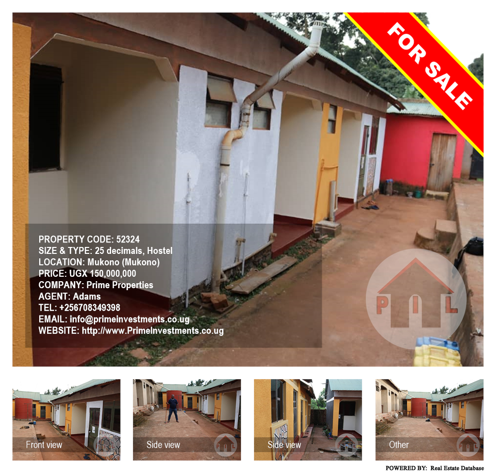 Hostel  for sale in Mukono Mukono Uganda, code: 52324