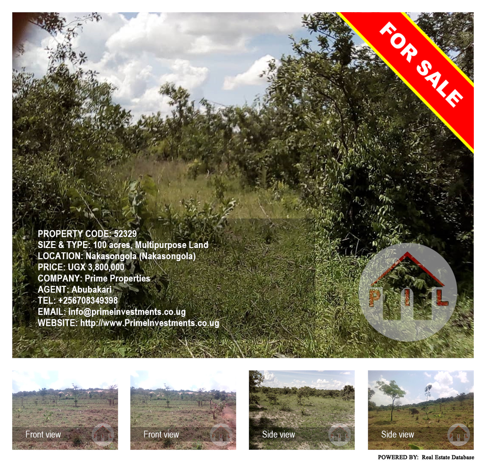 Multipurpose Land  for sale in Nakasongola Nakasongola Uganda, code: 52329