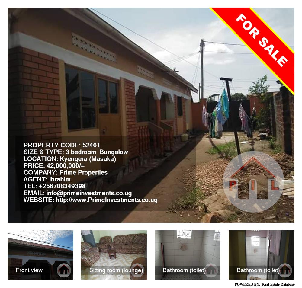 3 bedroom Bungalow  for sale in Kyengela Masaka Uganda, code: 52461