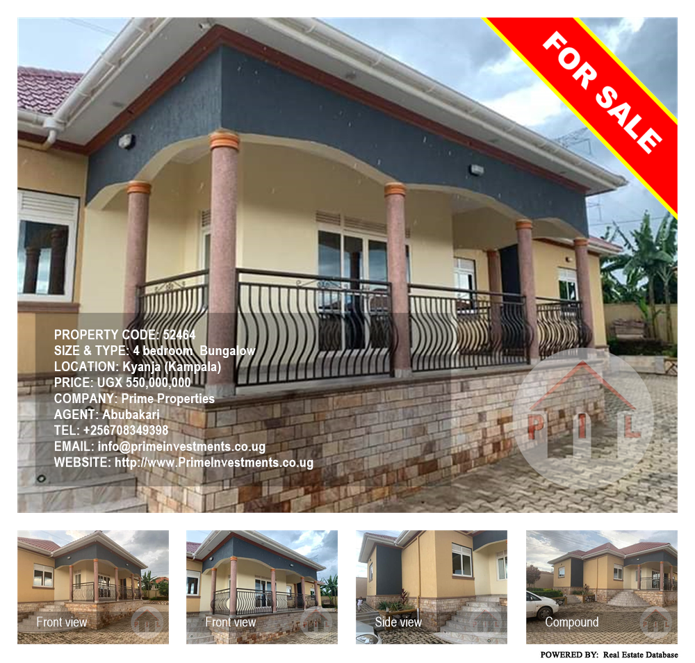 4 bedroom Bungalow  for sale in Kyanja Kampala Uganda, code: 52464