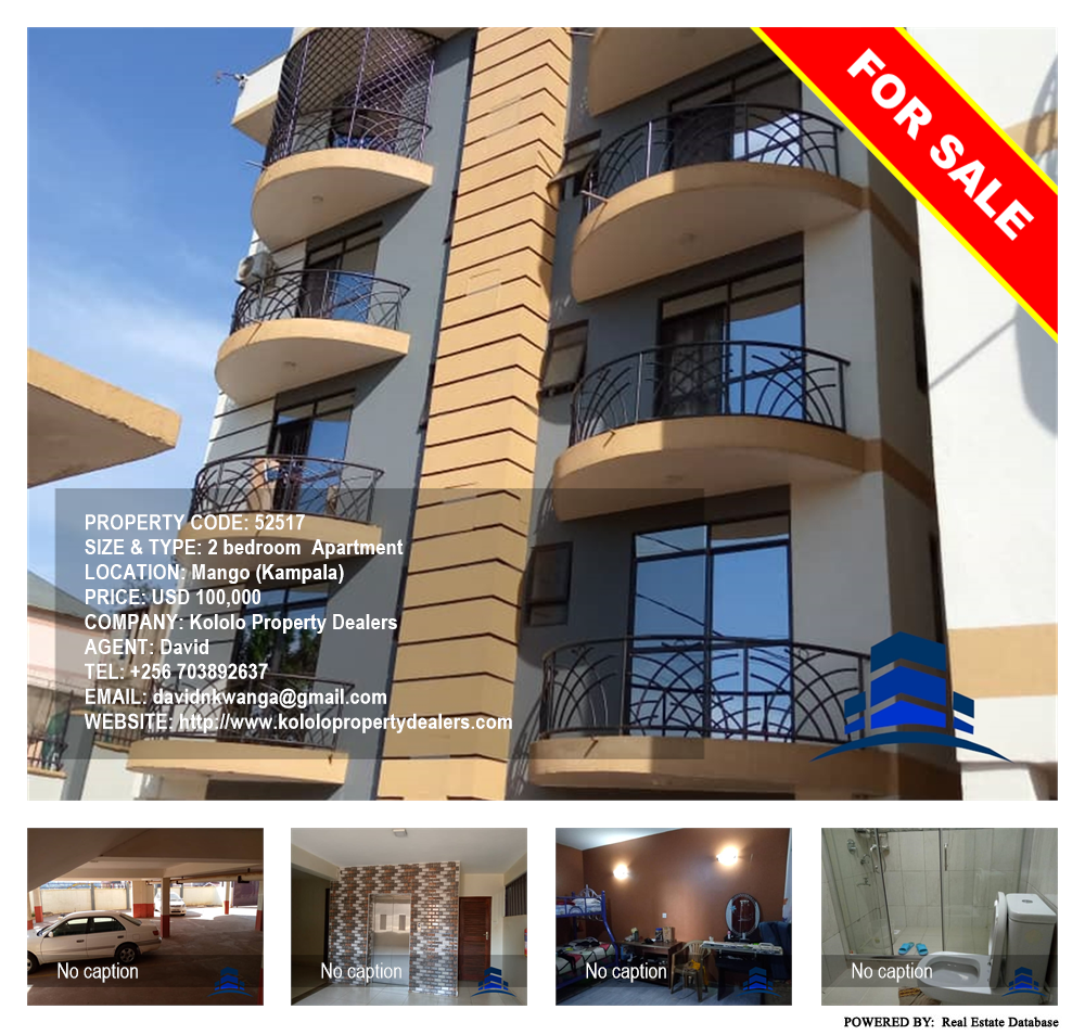 2 bedroom Apartment  for sale in Mango Kampala Uganda, code: 52517