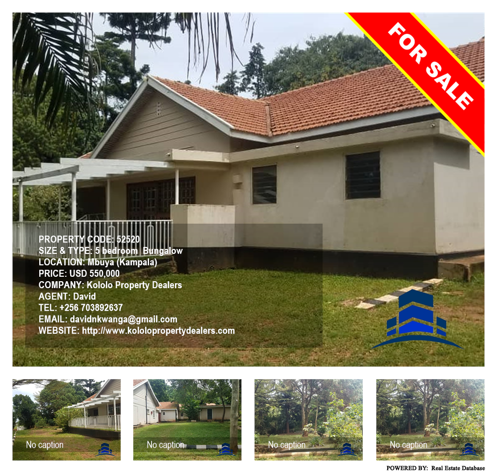 5 bedroom Bungalow  for sale in Mbuya Kampala Uganda, code: 52520