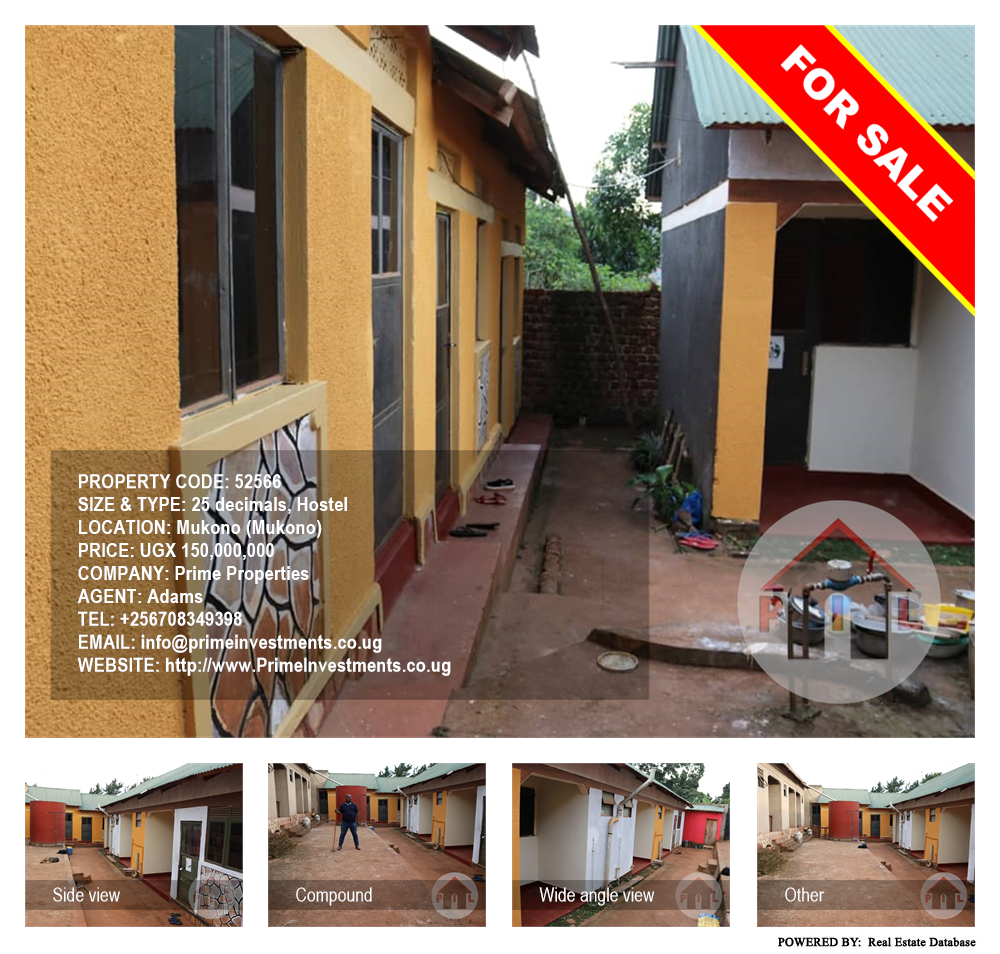 Hostel  for sale in Mukono Mukono Uganda, code: 52566
