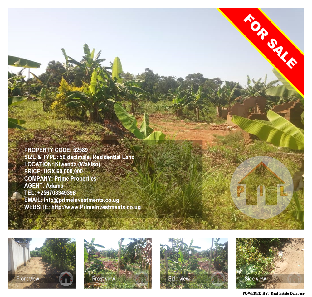 Residential Land  for sale in Kiwenda Wakiso Uganda, code: 52589