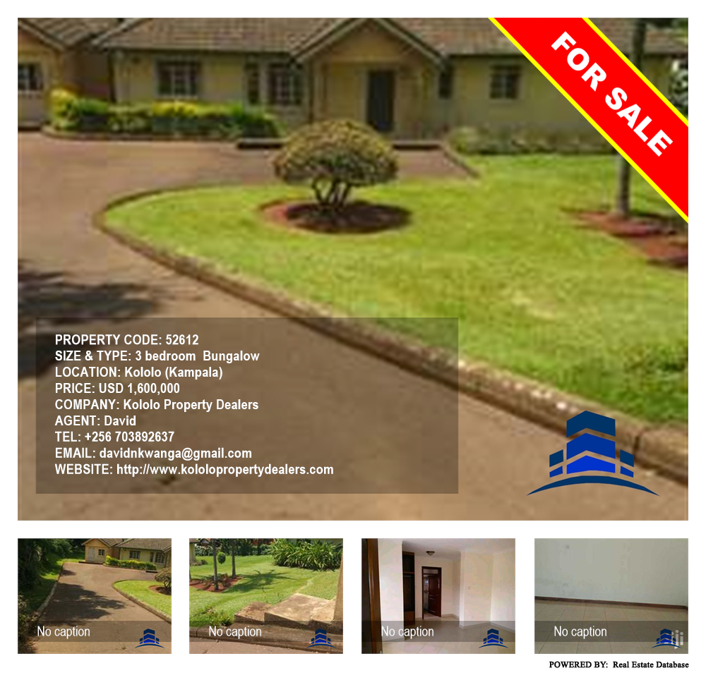 3 bedroom Bungalow  for sale in Kololo Kampala Uganda, code: 52612