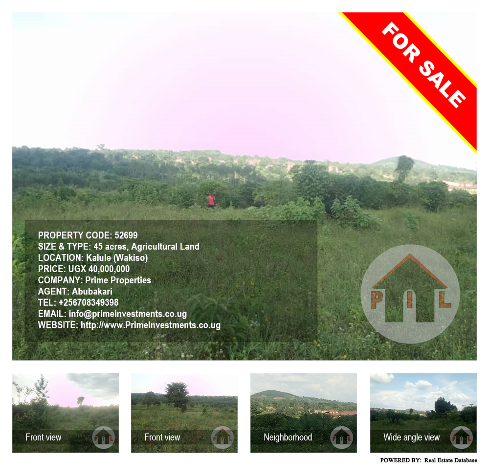 Agricultural Land  for sale in Kalule Wakiso Uganda, code: 52699