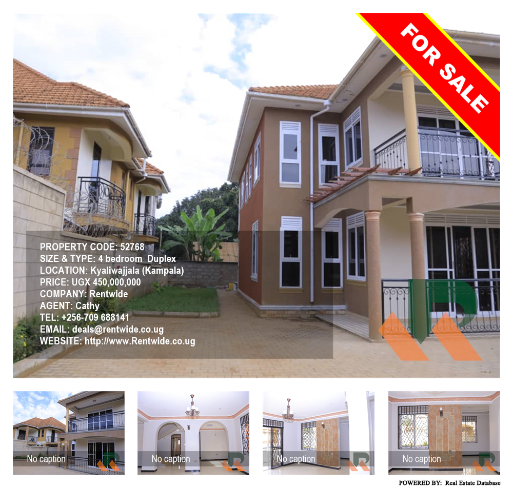 4 bedroom Duplex  for sale in Kyaliwajjala Kampala Uganda, code: 52768