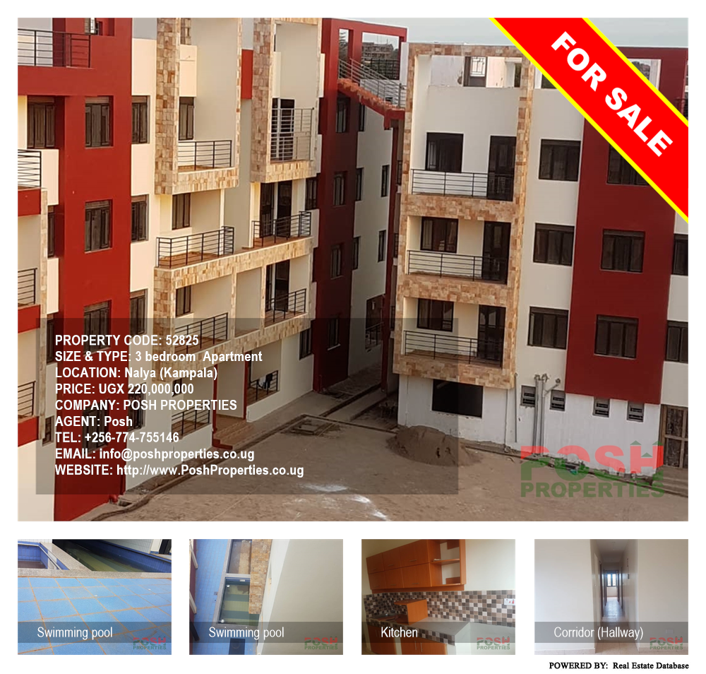 3 bedroom Apartment  for sale in Naalya Kampala Uganda, code: 52825