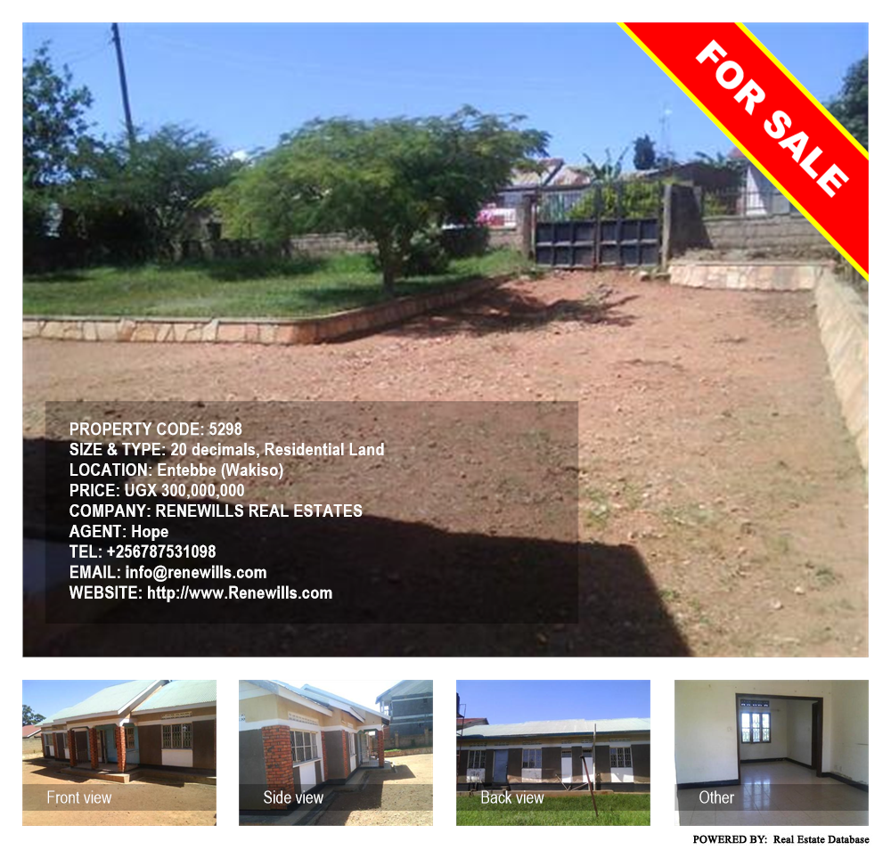 Residential Land  for sale in Entebbe Wakiso Uganda, code: 5298