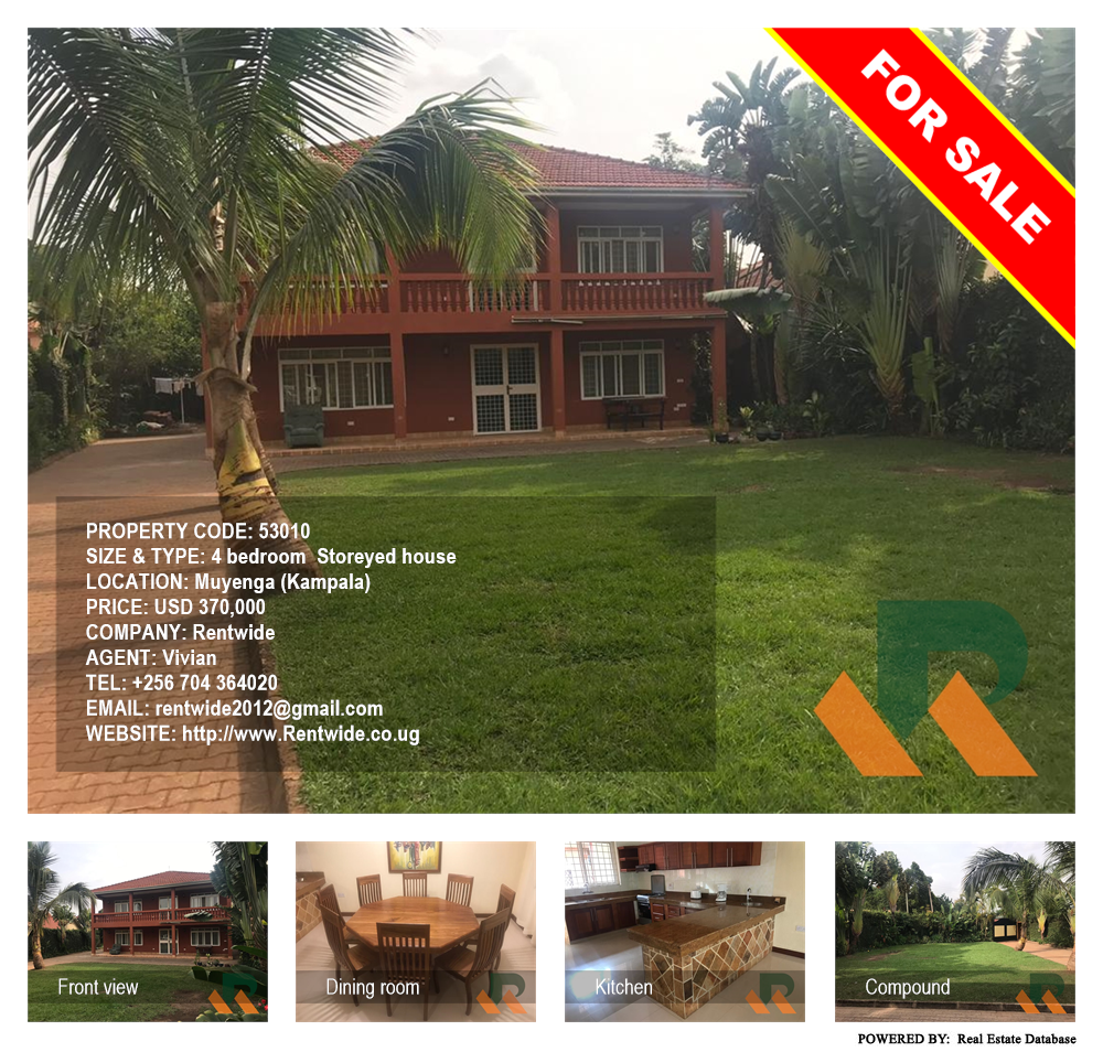 4 bedroom Storeyed house  for sale in Muyenga Kampala Uganda, code: 53010