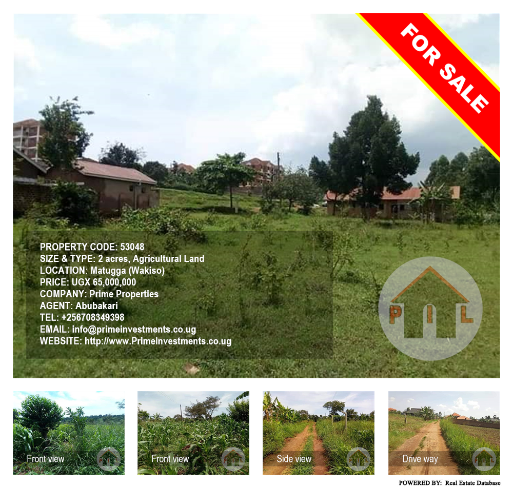 Agricultural Land  for sale in Matugga Wakiso Uganda, code: 53048