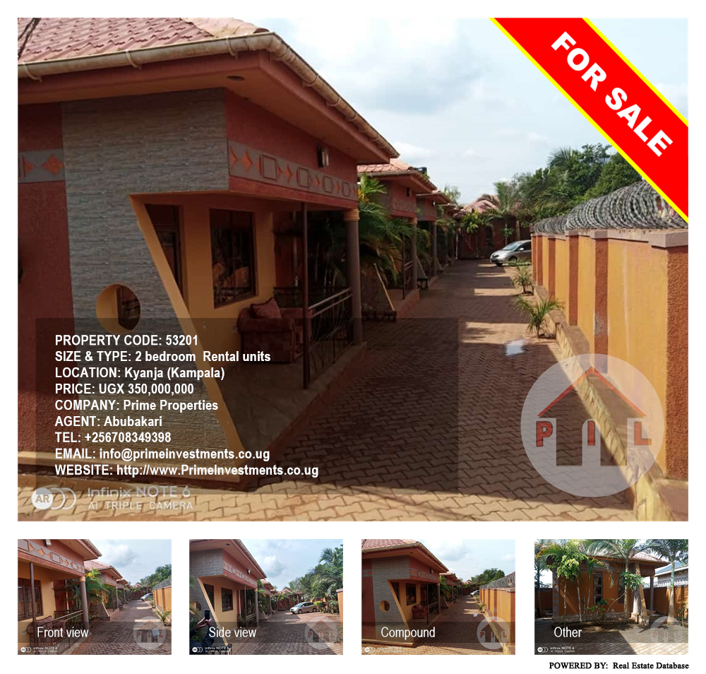 2 bedroom Rental units  for sale in Kyanja Kampala Uganda, code: 53201