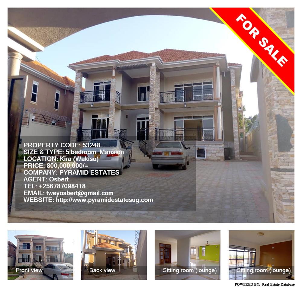 5 bedroom Mansion  for sale in Kira Wakiso Uganda, code: 53248