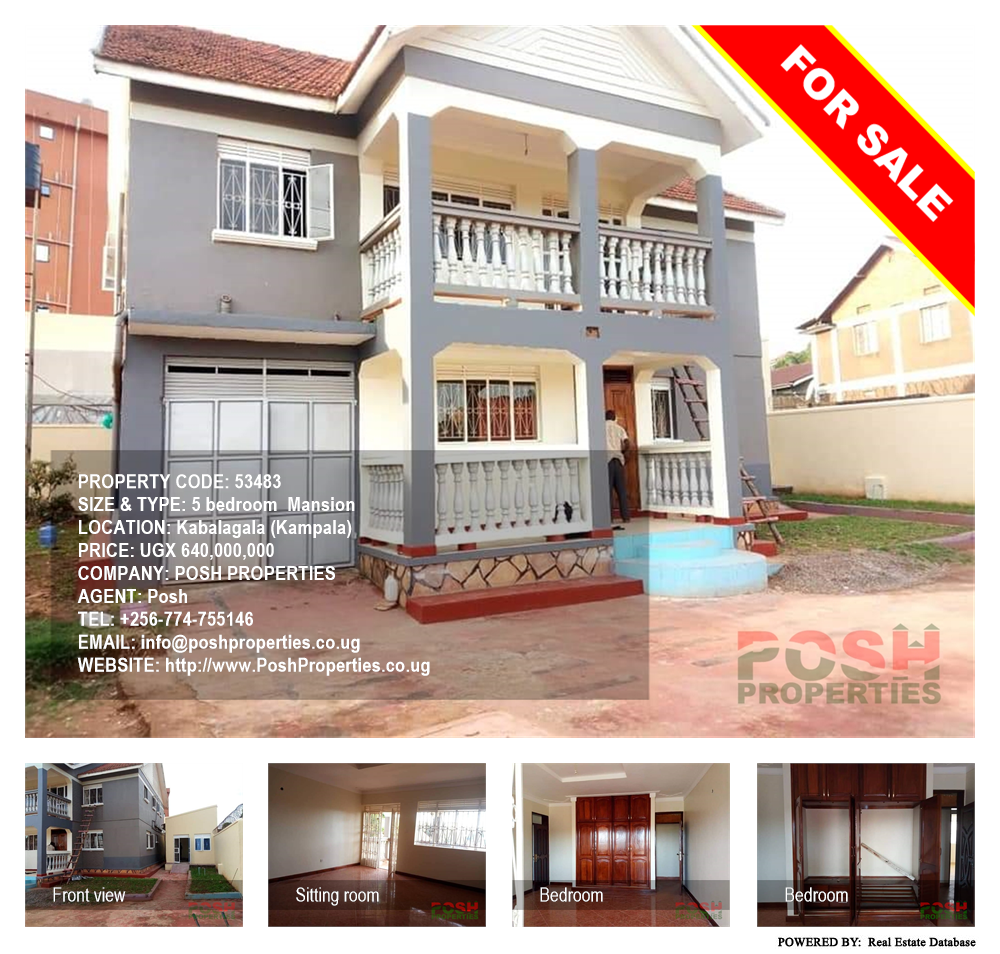 5 bedroom Mansion  for sale in Kabalagala Kampala Uganda, code: 53483
