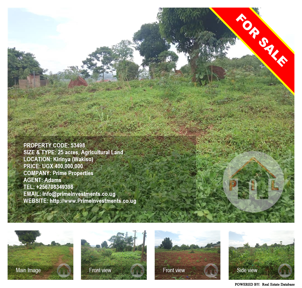 Agricultural Land  for sale in Kirinya Wakiso Uganda, code: 53498