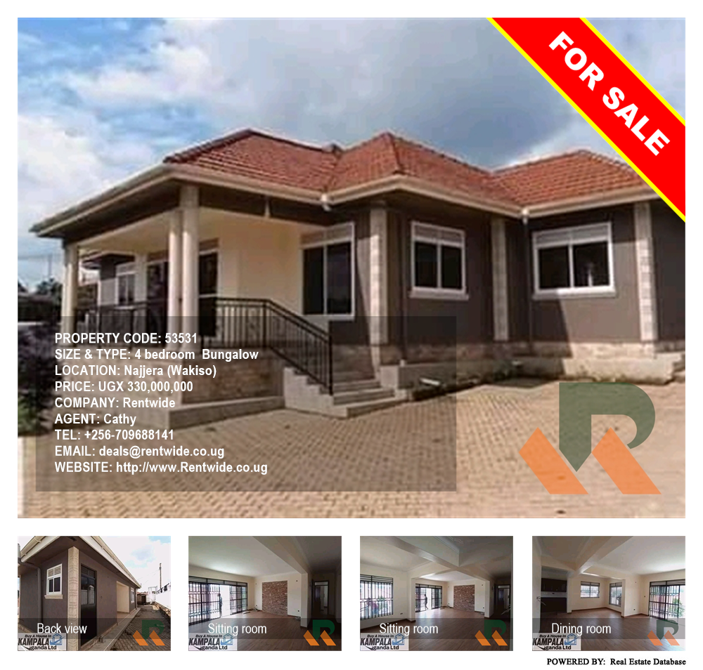 4 bedroom Bungalow  for sale in Najjera Wakiso Uganda, code: 53531