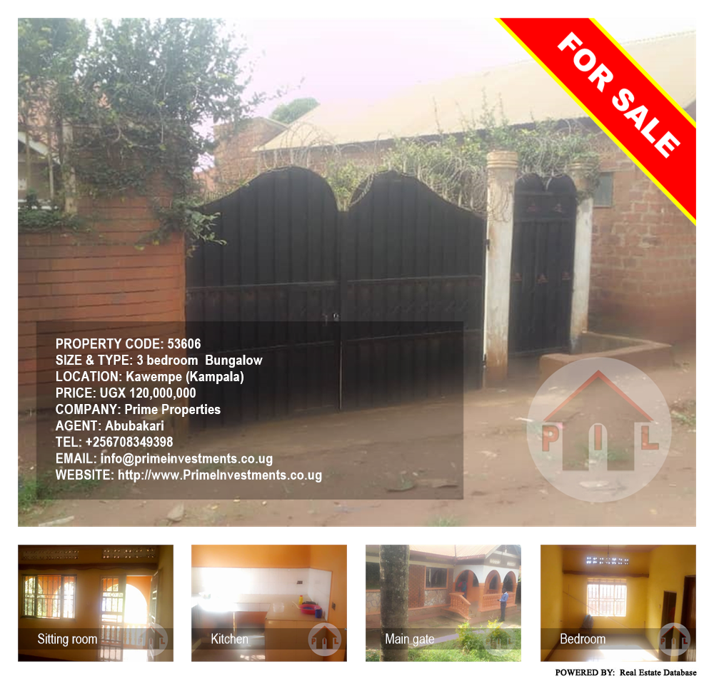 3 bedroom Bungalow  for sale in Kawempe Kampala Uganda, code: 53606