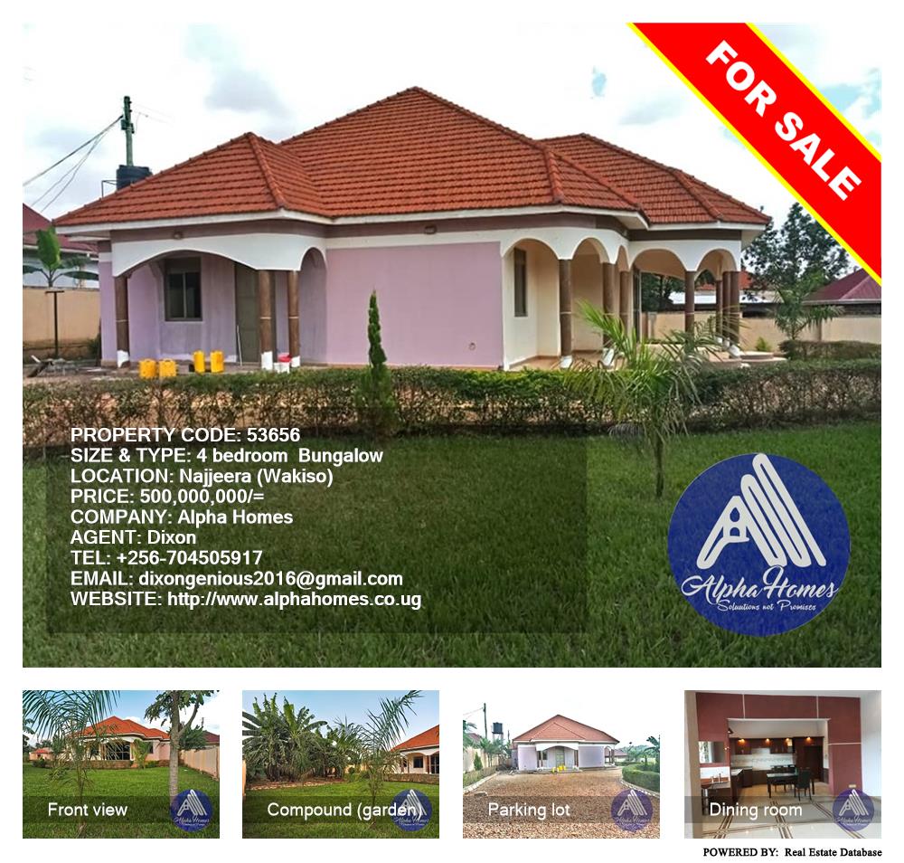 4 bedroom Bungalow  for sale in Najjera Wakiso Uganda, code: 53656