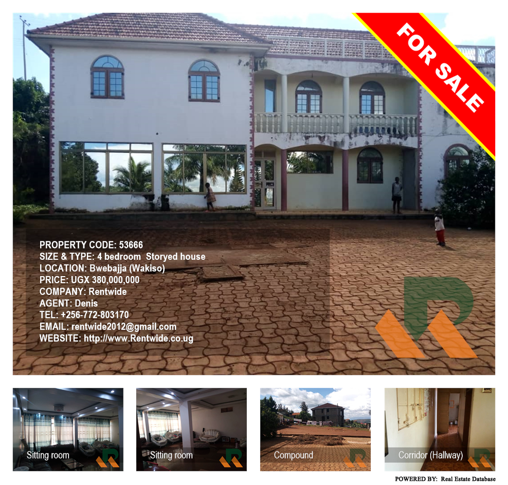 4 bedroom Storeyed house  for sale in Bwebajja Wakiso Uganda, code: 53666