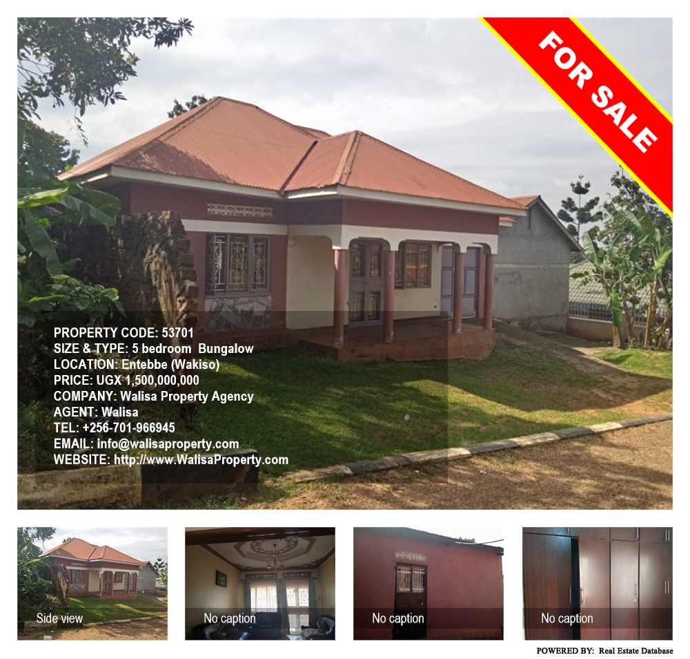 5 bedroom Bungalow  for sale in Entebbe Wakiso Uganda, code: 53701
