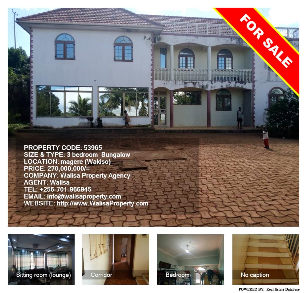 3 bedroom Bungalow  for sale in Magere Wakiso Uganda, code: 53965