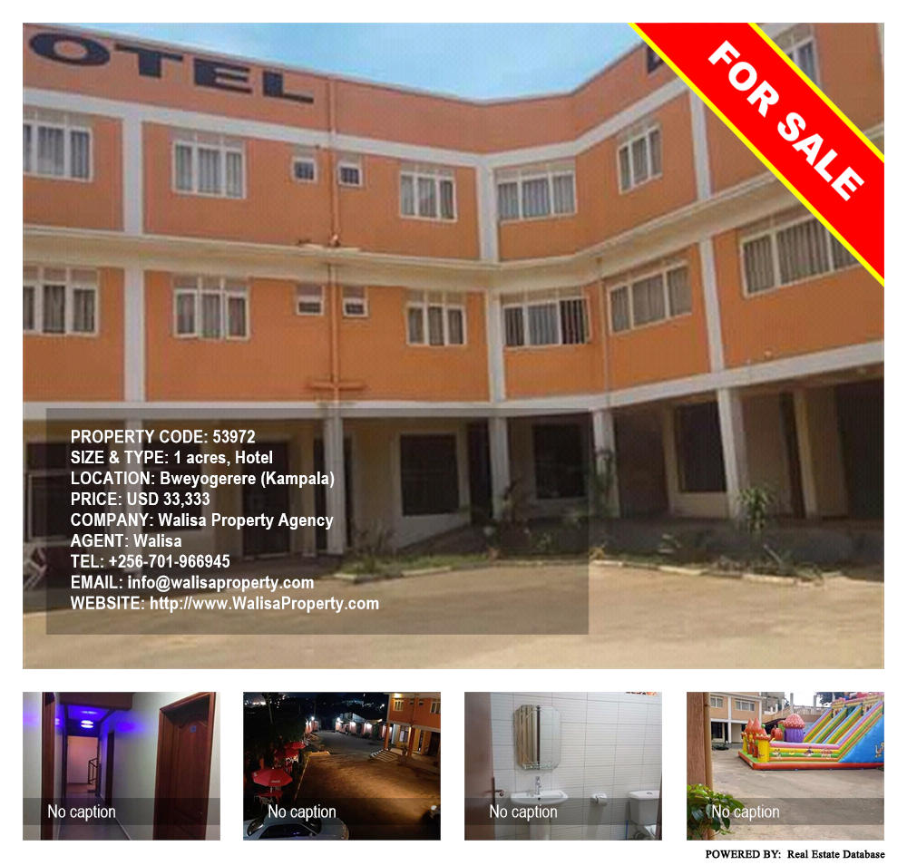 Hotel  for sale in Bweyogerere Kampala Uganda, code: 53972