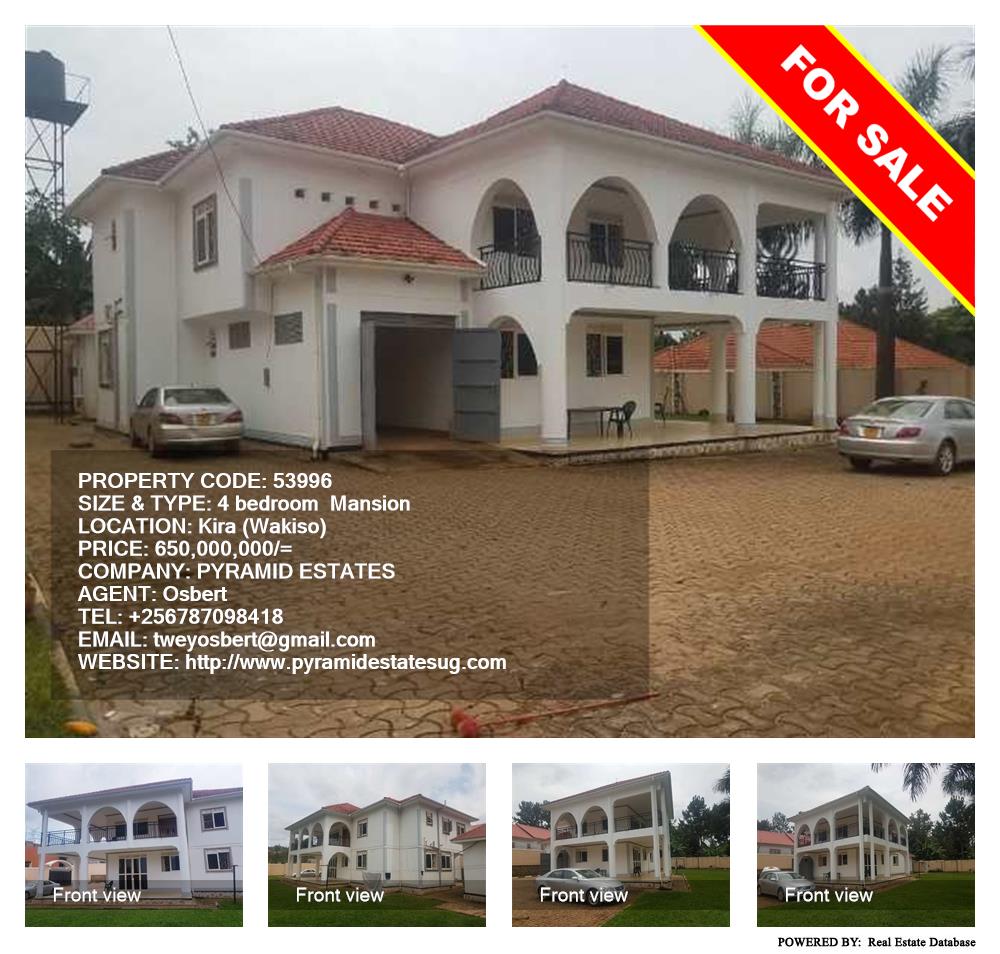 4 bedroom Mansion  for sale in Kira Wakiso Uganda, code: 53996