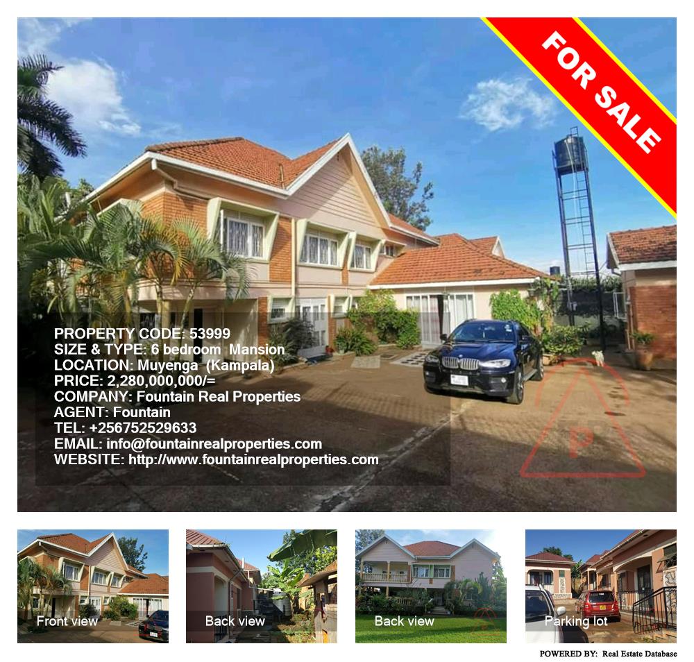 6 bedroom Mansion  for sale in Muyenga Kampala Uganda, code: 53999