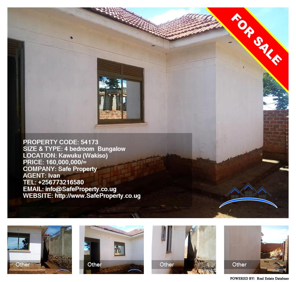 4 bedroom Bungalow  for sale in Kawuku Wakiso Uganda, code: 54173