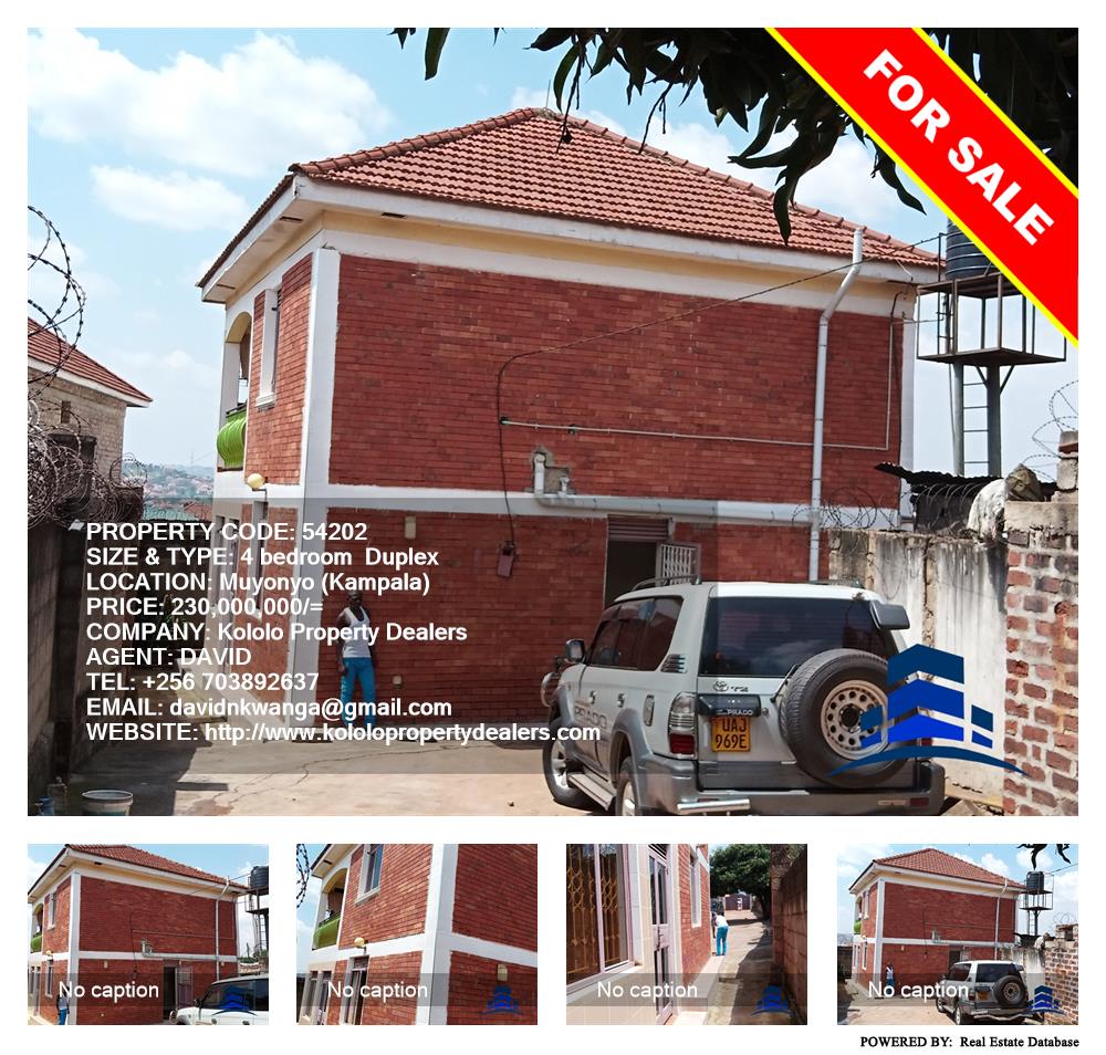 4 bedroom Duplex  for sale in Munyonyo Kampala Uganda, code: 54202