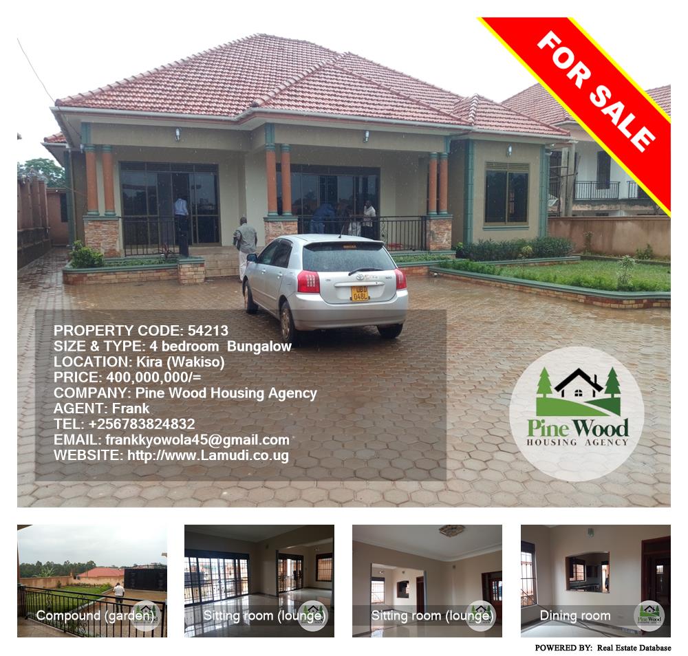 4 bedroom Bungalow  for sale in Kira Wakiso Uganda, code: 54213