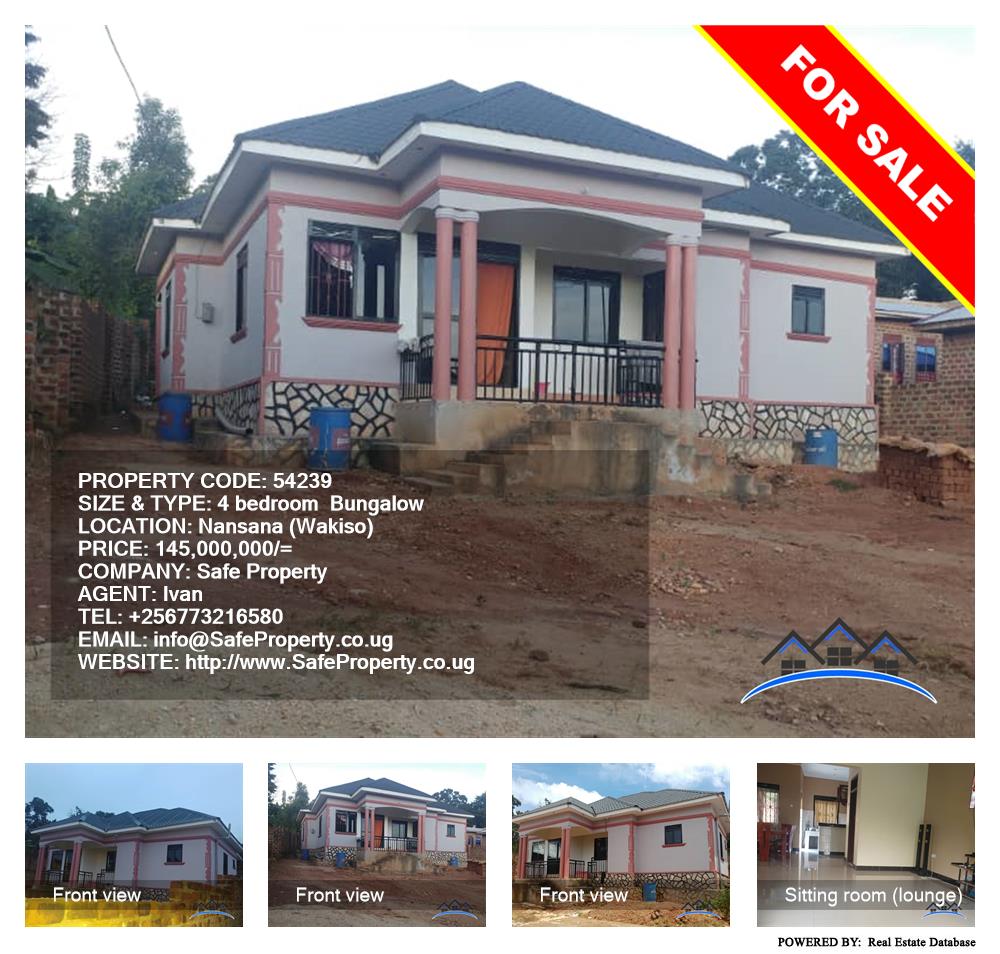 4 bedroom Bungalow  for sale in Nansana Wakiso Uganda, code: 54239