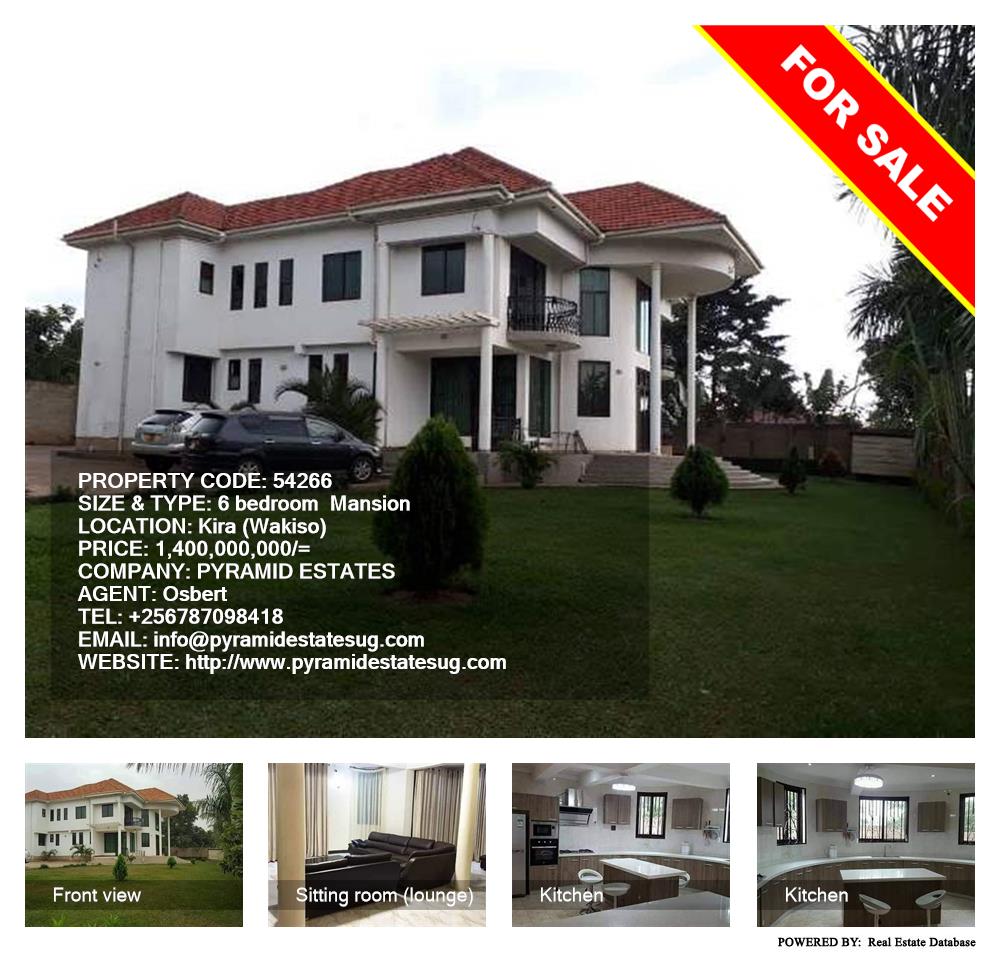 6 bedroom Mansion  for sale in Kira Wakiso Uganda, code: 54266