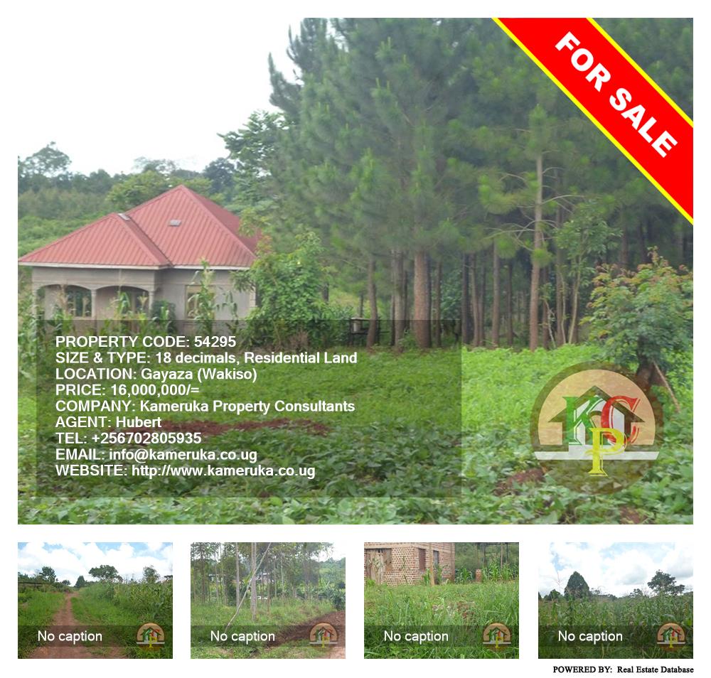 Residential Land  for sale in Gayaza Wakiso Uganda, code: 54295