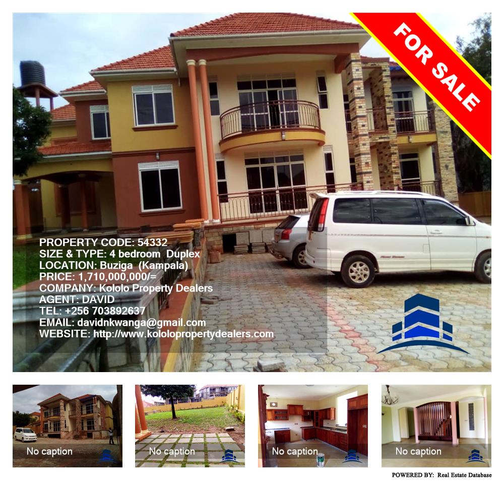 4 bedroom Duplex  for sale in Buziga Kampala Uganda, code: 54332
