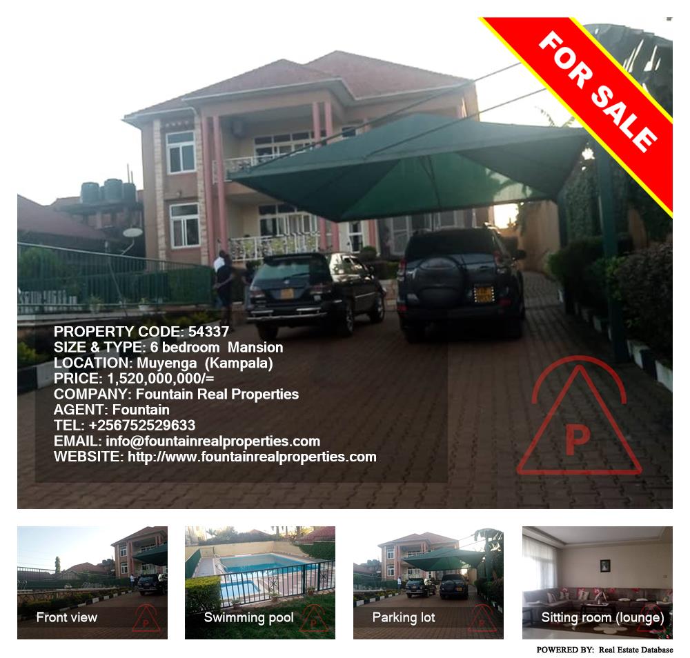 6 bedroom Mansion  for sale in Muyenga Kampala Uganda, code: 54337