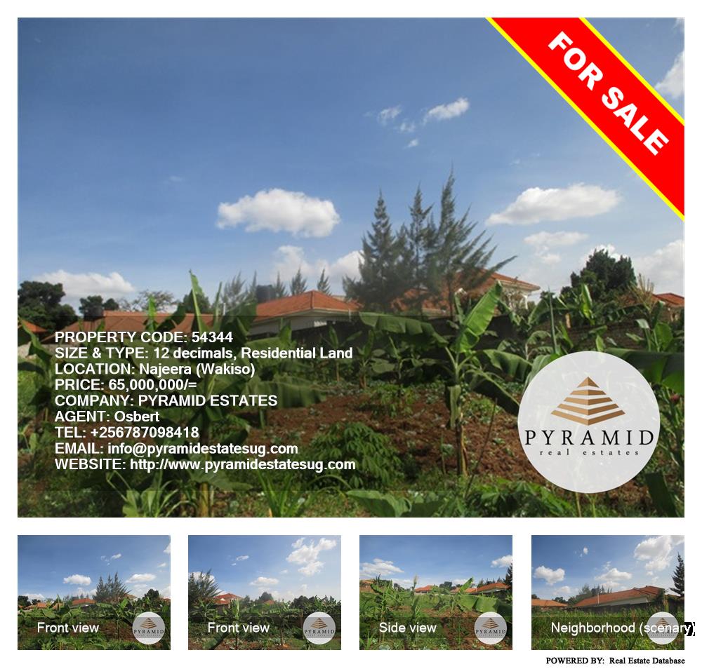 Residential Land  for sale in Najjera Wakiso Uganda, code: 54344