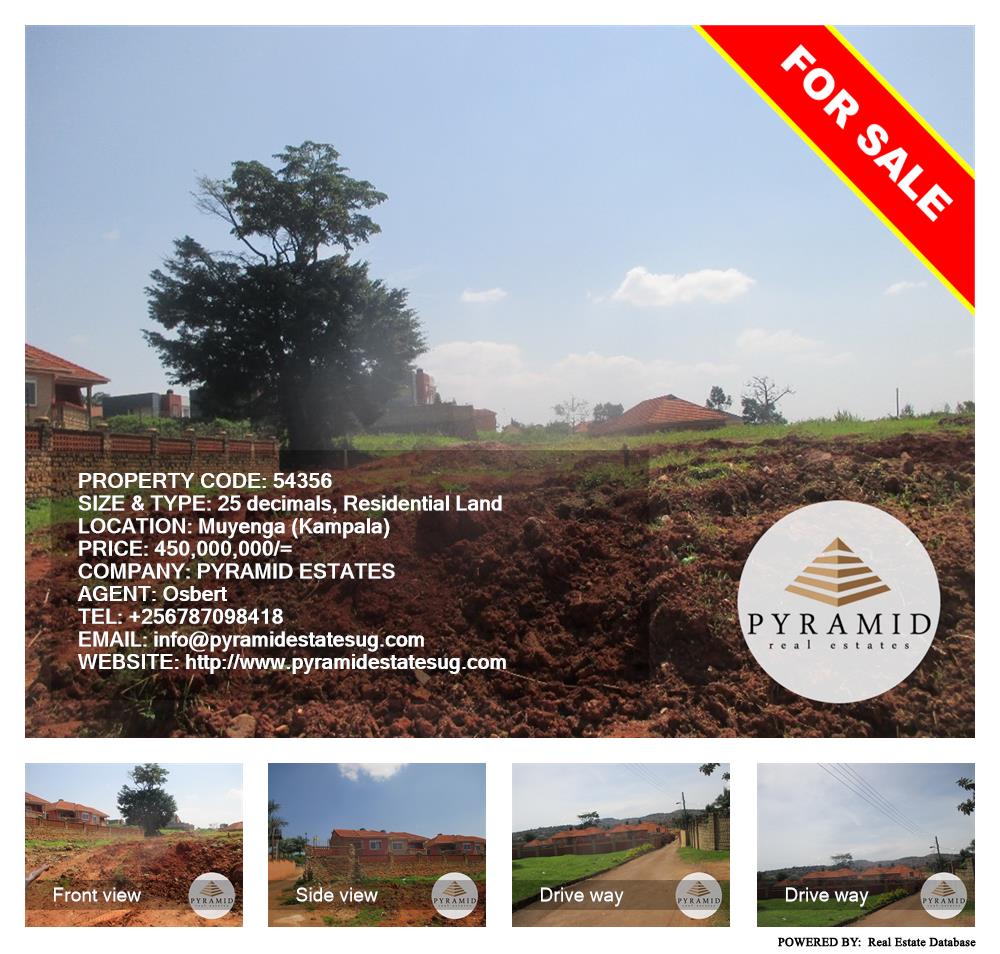 Residential Land  for sale in Muyenga Kampala Uganda, code: 54356