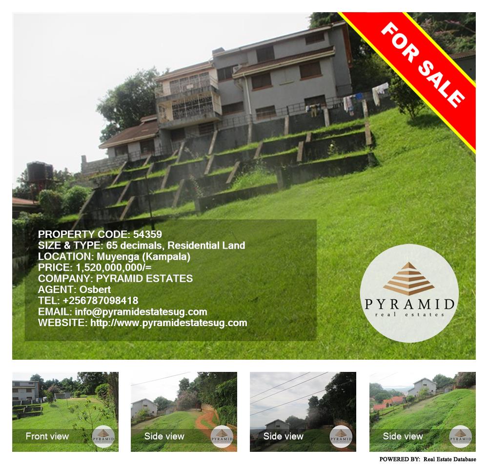 Residential Land  for sale in Muyenga Kampala Uganda, code: 54359