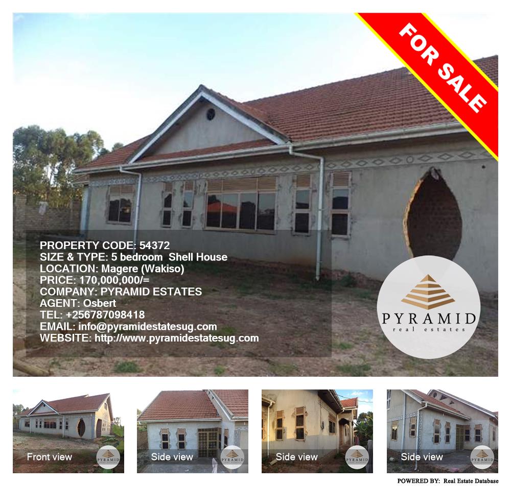 5 bedroom Shell House  for sale in Magere Wakiso Uganda, code: 54372